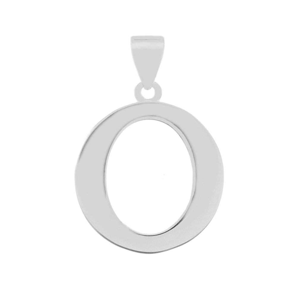 Sterling Silver Polish Initial O Pendant