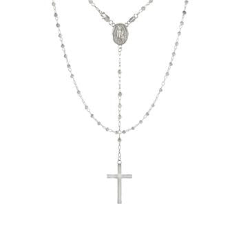 Lady of Guadalupe Sterling Silver Rosary Necklace