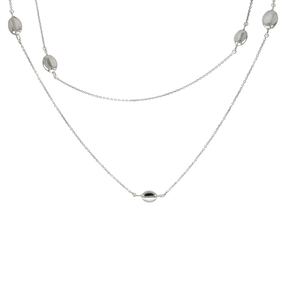Italian Fancy Rolo D C Long Necklace