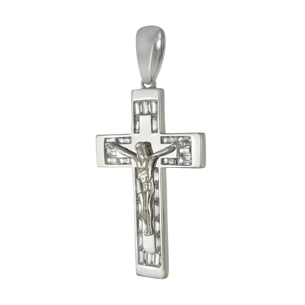 Polished Crucifix Cross Pendant