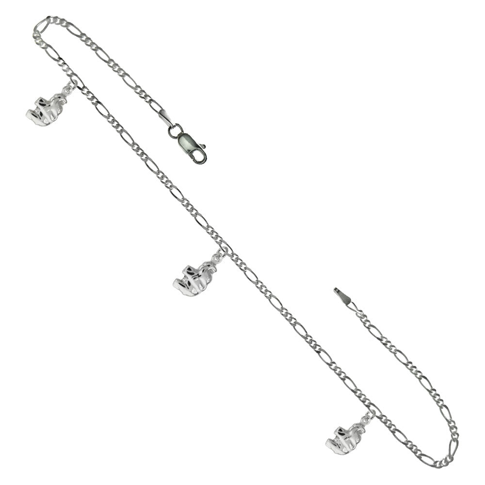 Italian Figaro Anklet - Elephant Charm