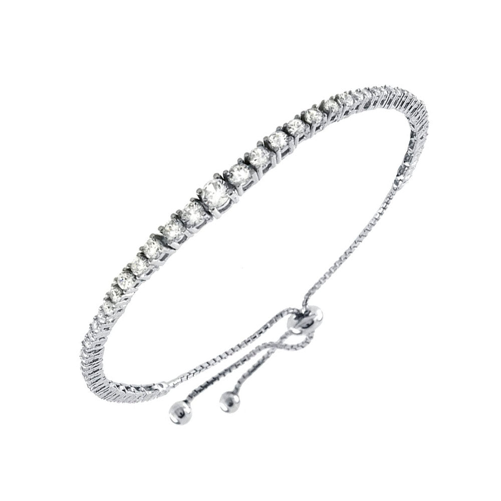 Graduated Cubic Zirconia Bracelet