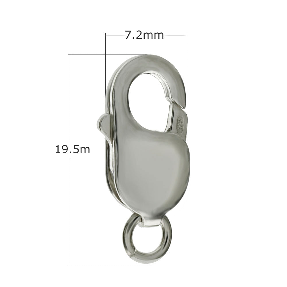 Sterling Silver Jewelry Supply Lobster Clasp W Open Jump Ring