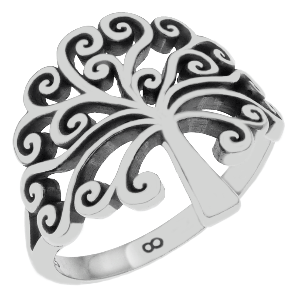 Polished Tree of Life Ring