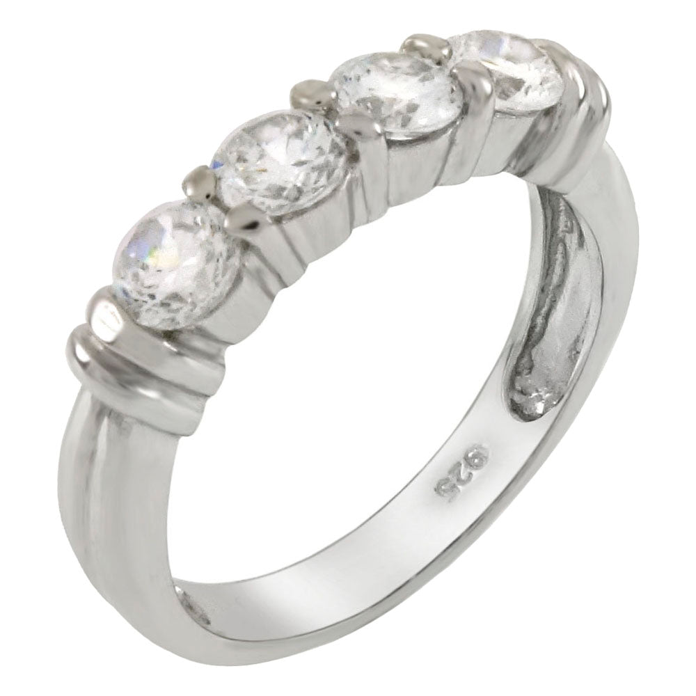 Sterling Silver Anniversary Band Ring