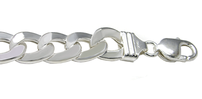 Italian Hollow Curb Bracelet (13mm)