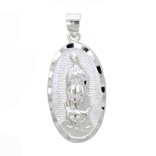 Lady of Guadalupe-ST. Jude Double Side DC Oval Medal Pendant