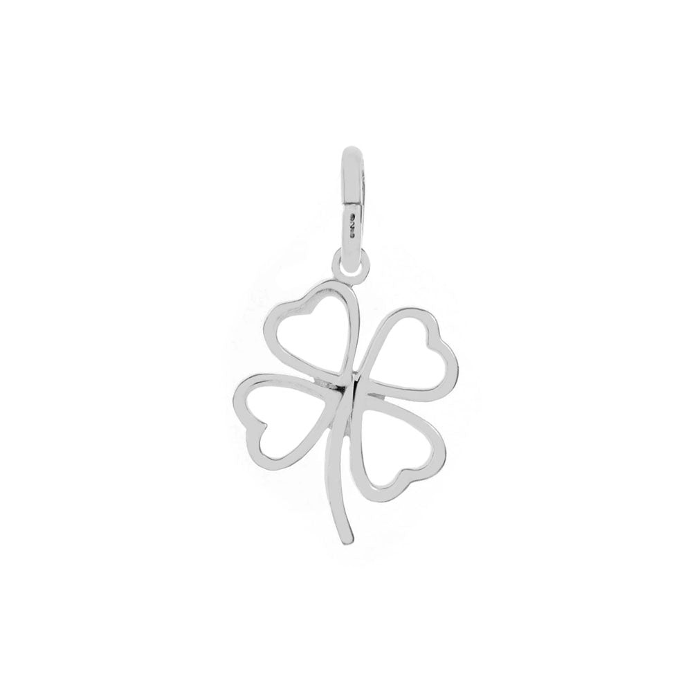 Four Leaf Clover Sterling Silver Pendant
