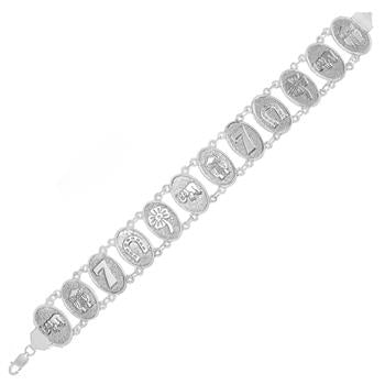 Sterling Silver Lucky Charm Bracelet