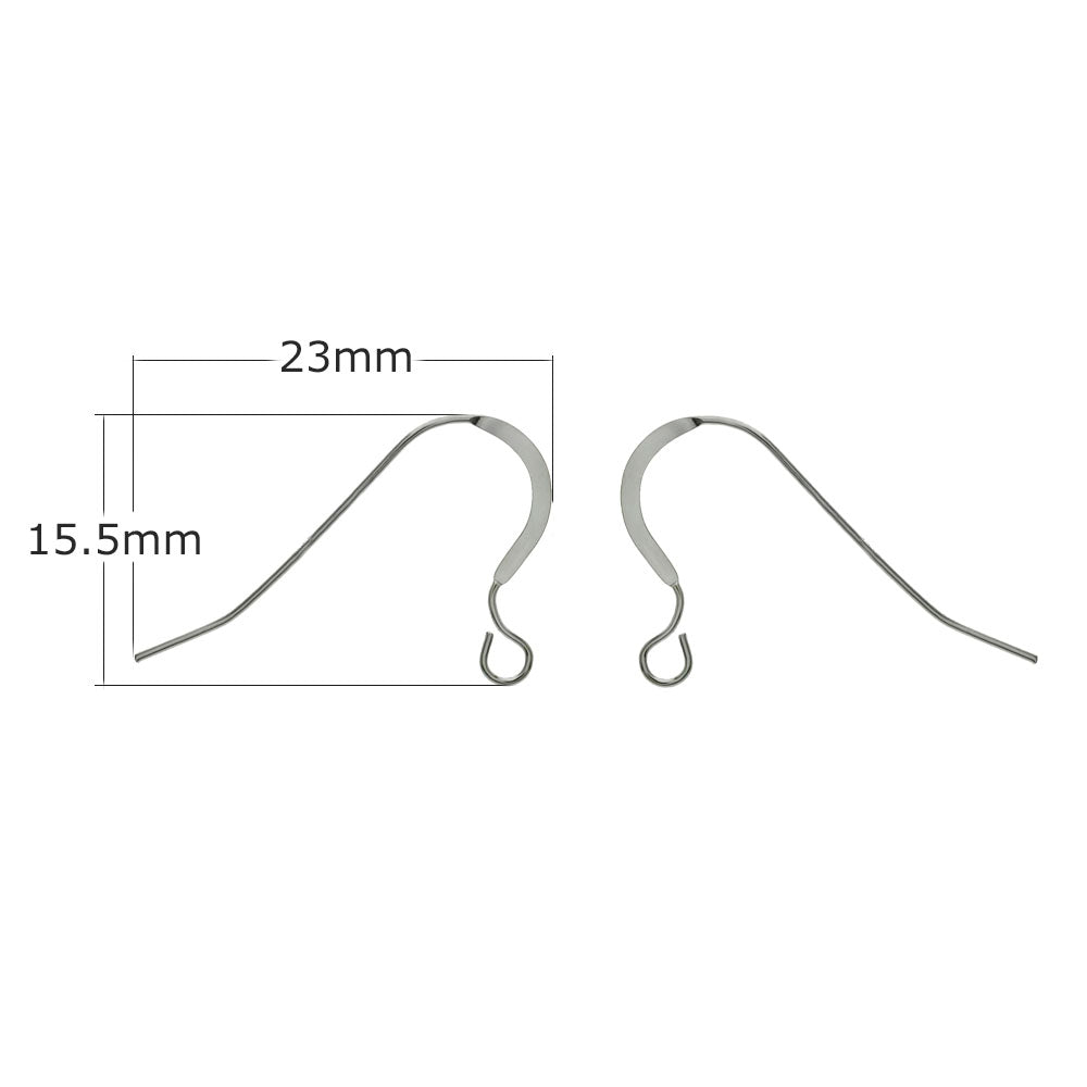 Sterling Silver Fishhook Ear Wire with Open Loop