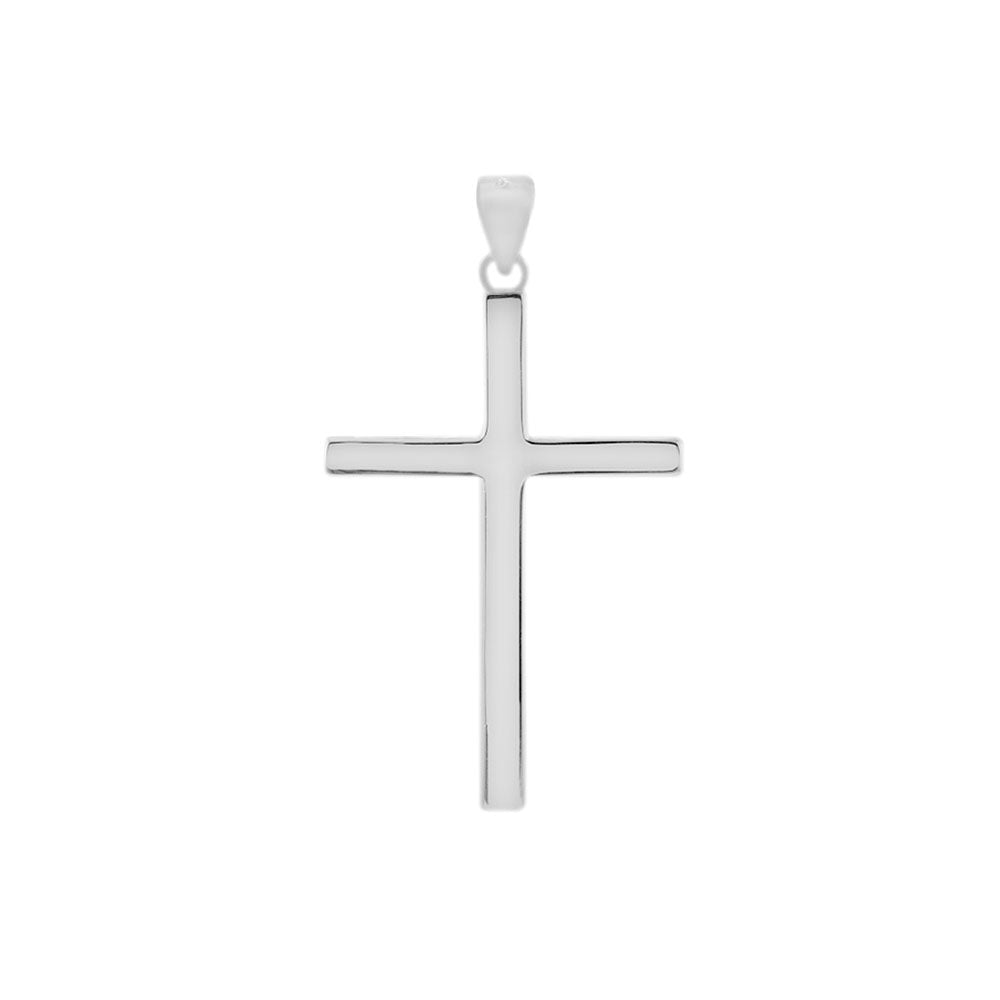Sterling Silver High Polished Cross Pendant