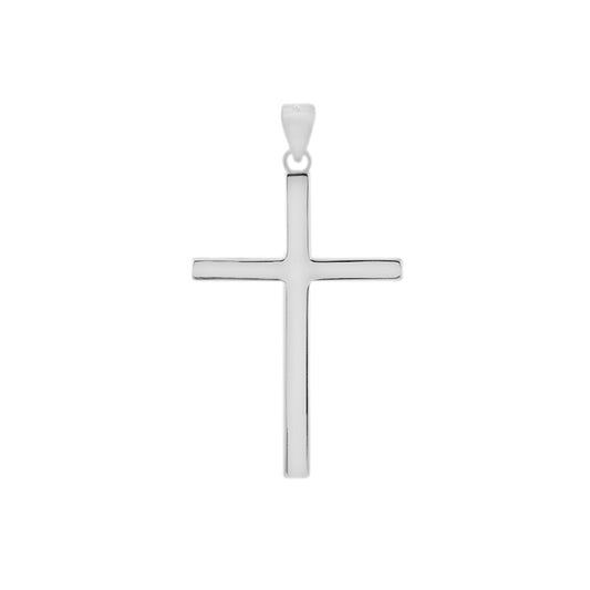Sterling Silver High Polished Cross Pendant