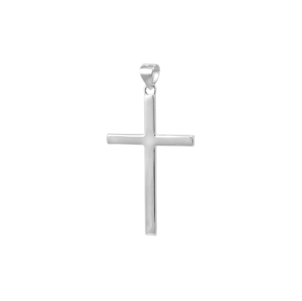Sterling Silver High Polished Cross Pendant