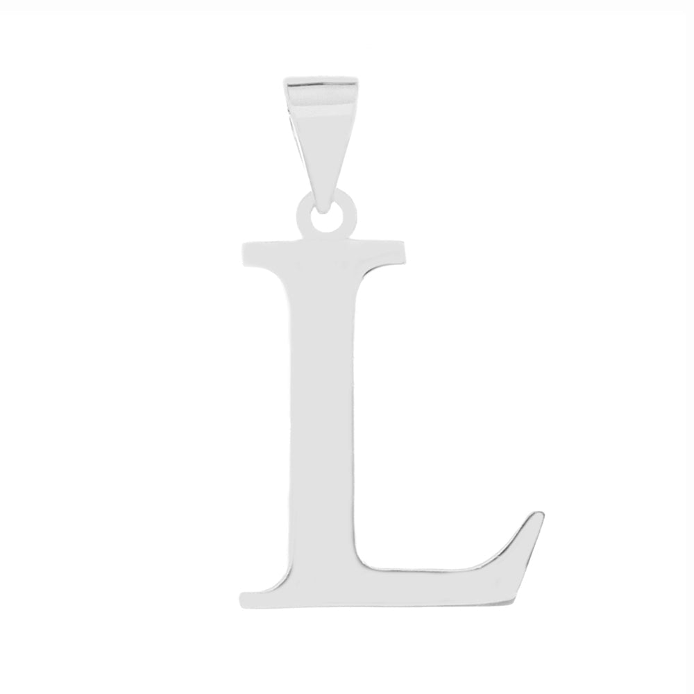 Sterling Silver Polish Initial L Pendant