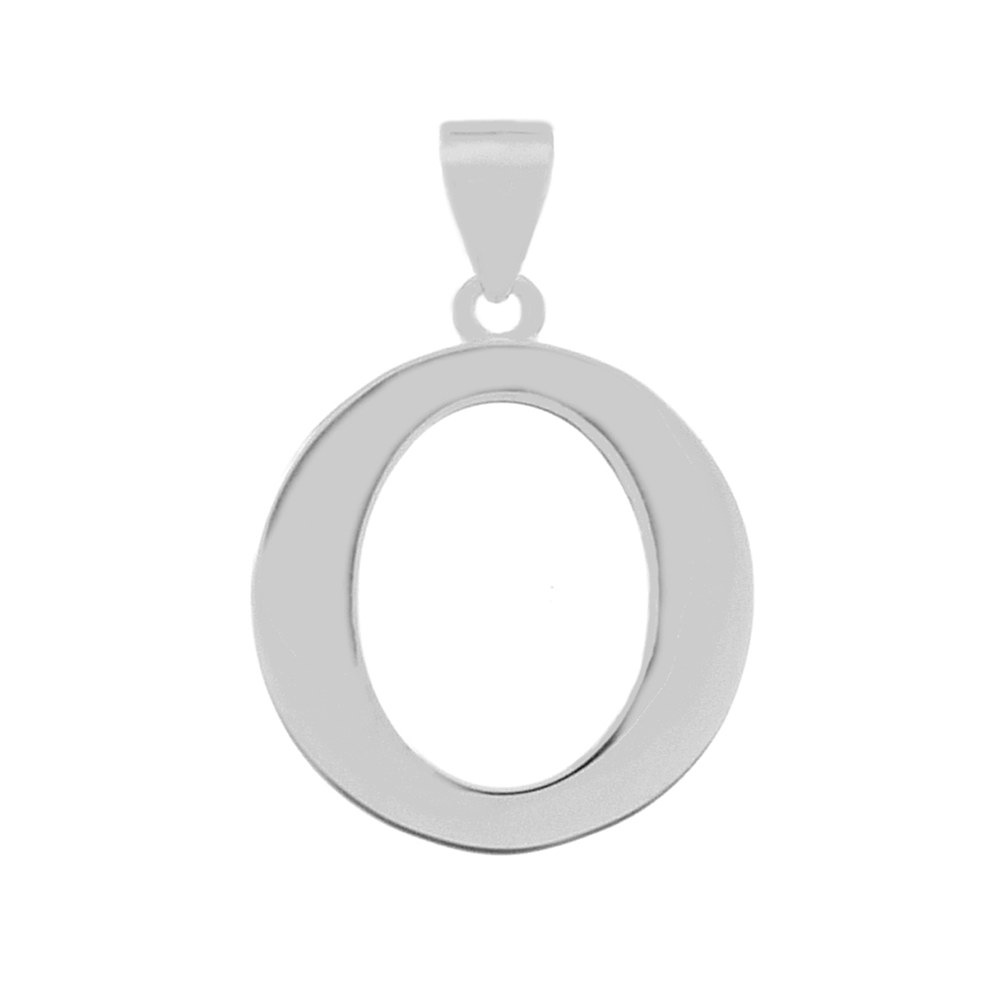 Sterling Silver Polish Initial O Pendant