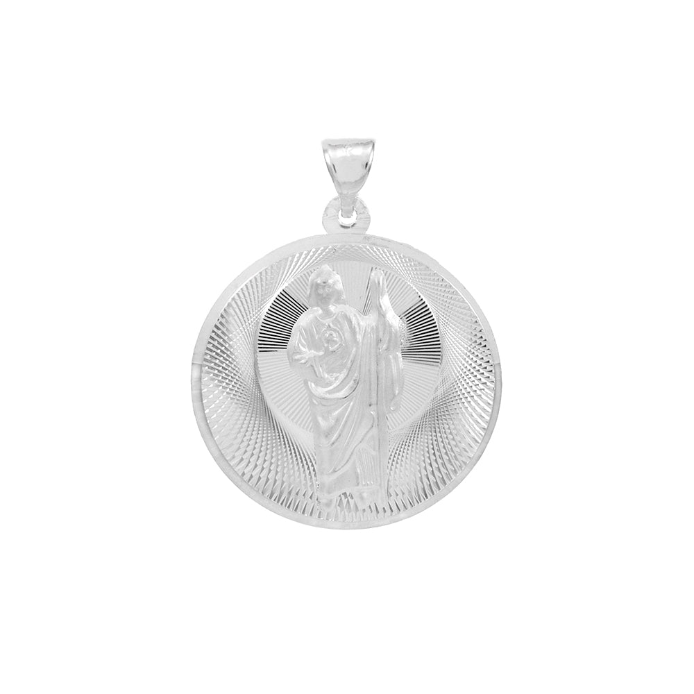 Saint Jude Thaddeus Sterling Silver Medal Pendant