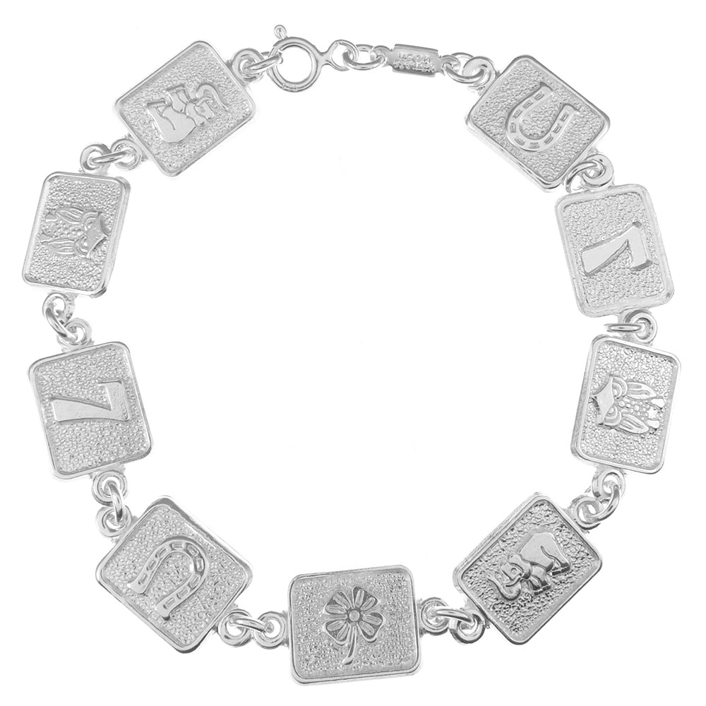 Sterling Silver Lucky Charm Bracelet