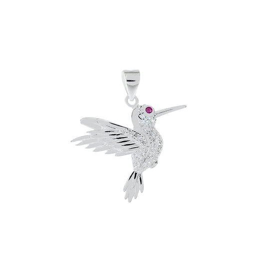 Hummingbird CZ Pendant