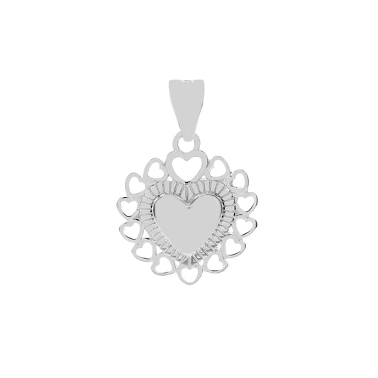 Sterling Silver Heart Charm Pendant