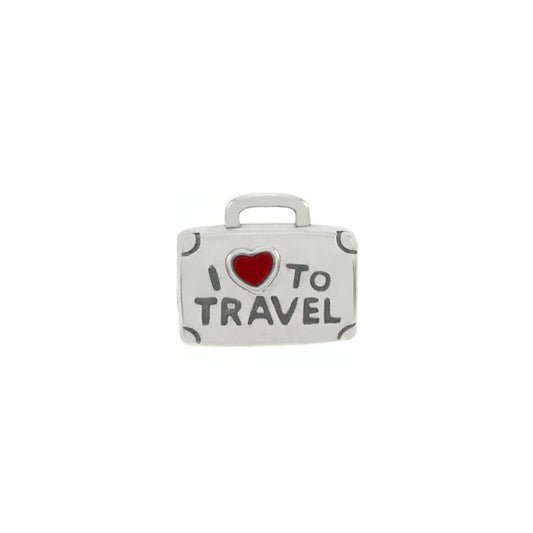 Sterling Silver Suitcase Bead Charm