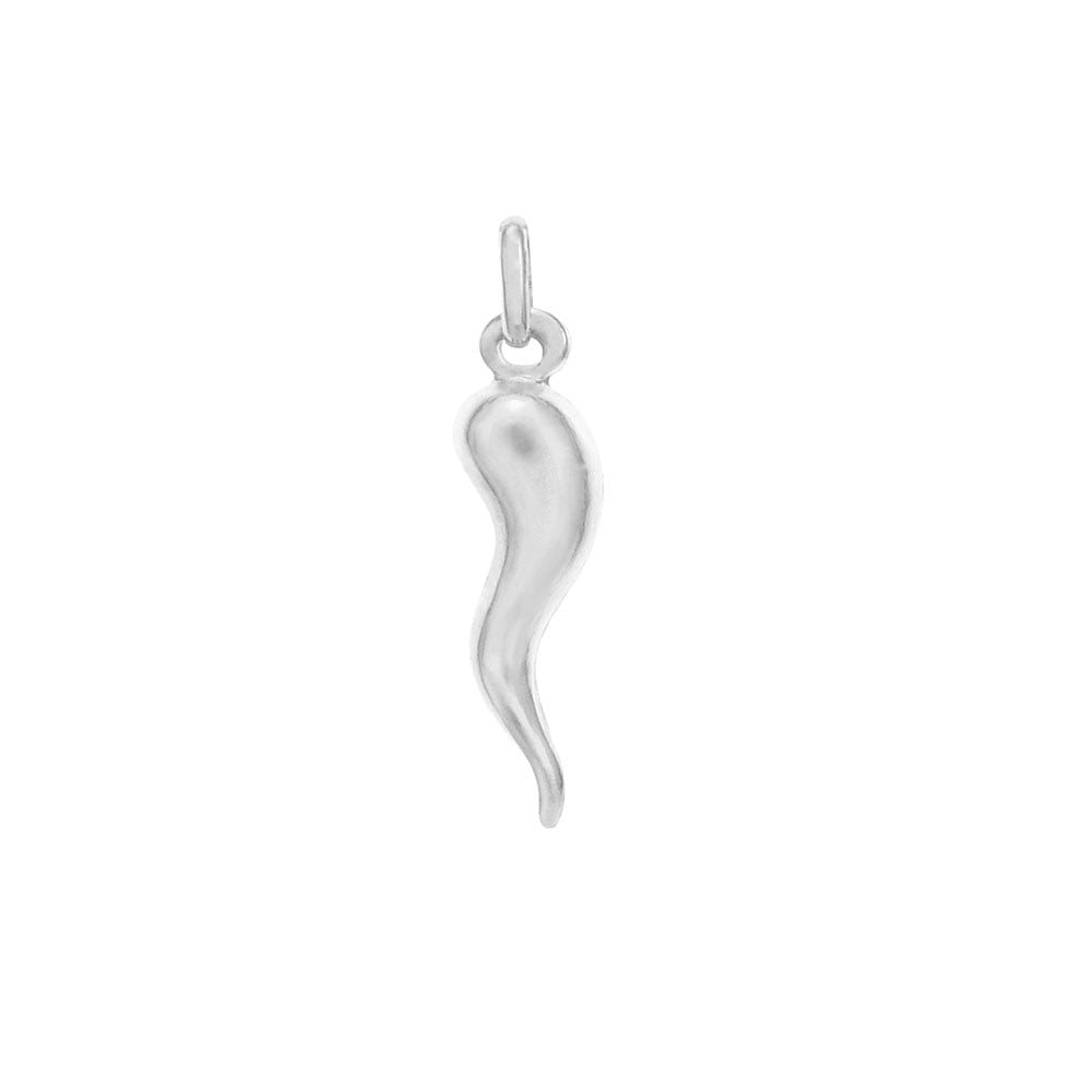 Italian Lucky Horn Sterling Silver Pendant