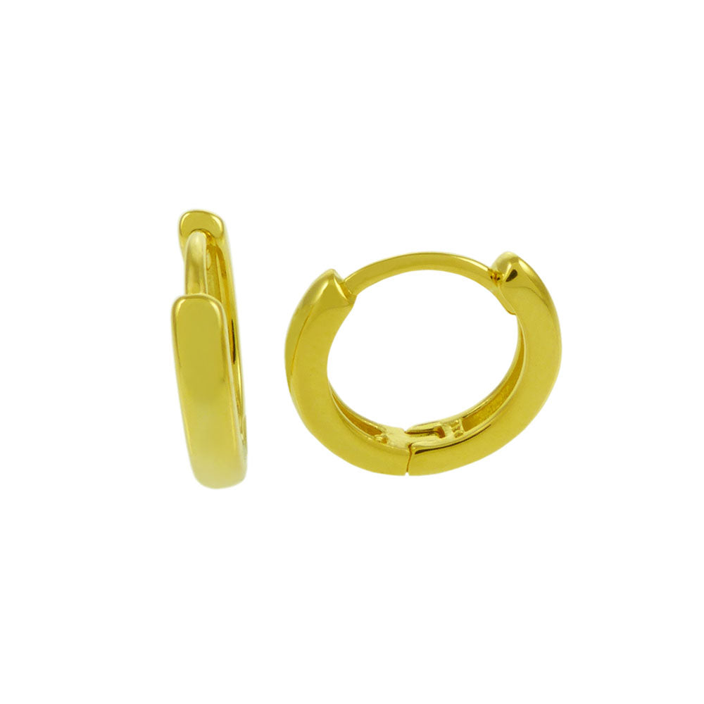 Gold Plated Small Huggie Hoop Earrings