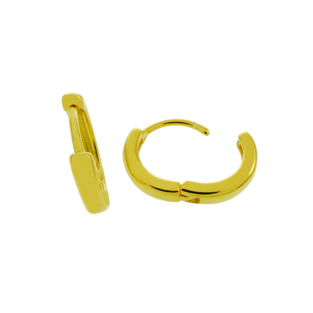 Gold Plated Small Huggie Hoop Earrings