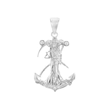 Santa Muerte Sterling Silver Pendant
