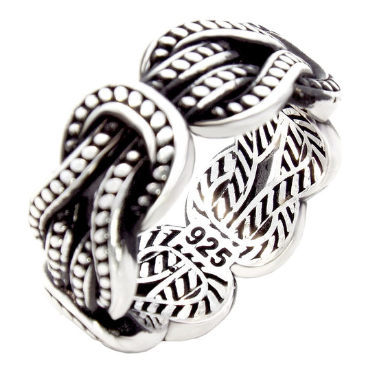 Sterling Silver Love Knot Band Ring