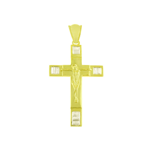 Crucifix Cross Gold Plated Pendant