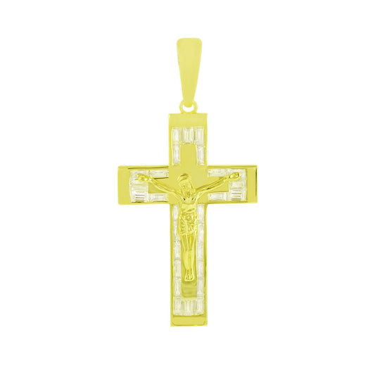 Crucifix Cross Gold Plated Pendant