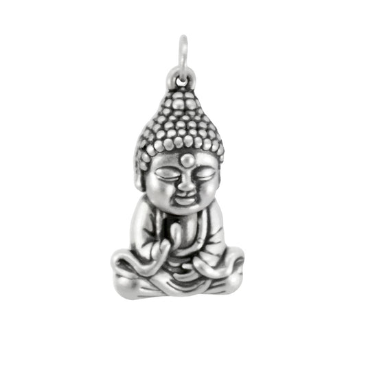 999 Sterling Silver Electroform Buddha Pendant