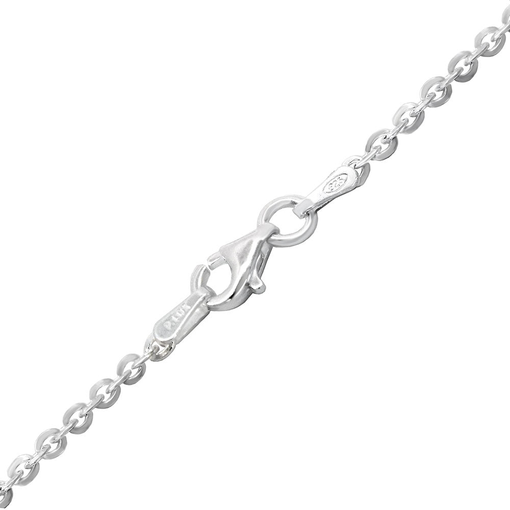 2mm Flat Round Brilliant Rolo Chain