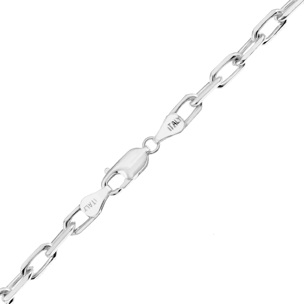 Diamond Cut Anchor Link Chain Necklace