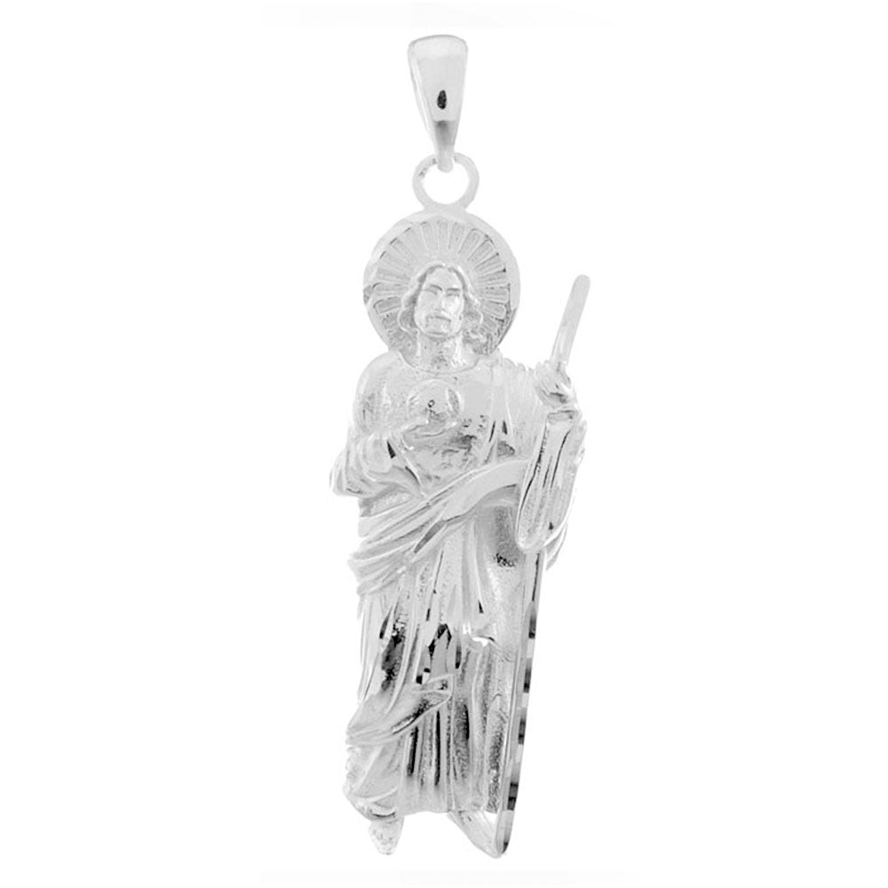 Sterling Silver Saint Jude Thaddeus D C Pendant