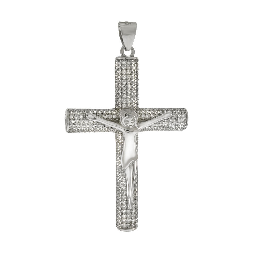 Micro Pave Crucifix Cross Pendant