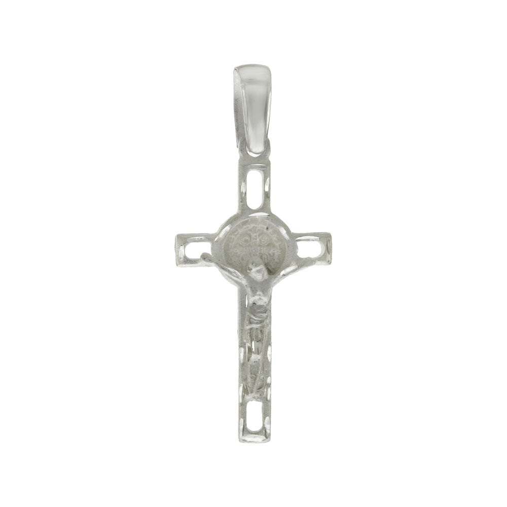 Sterling Silver Saint Benedict Crucifix D C Cross Pendant