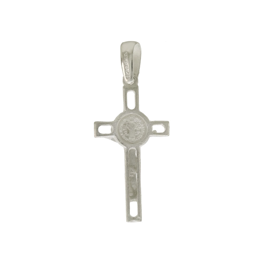 Sterling Silver Saint Benedict Crucifix D C Cross Pendant