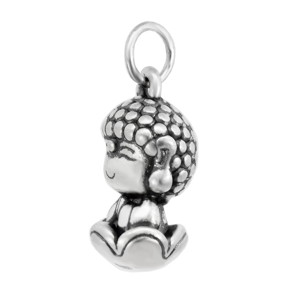 999 Silver Electroform Baby Buddha Pendant