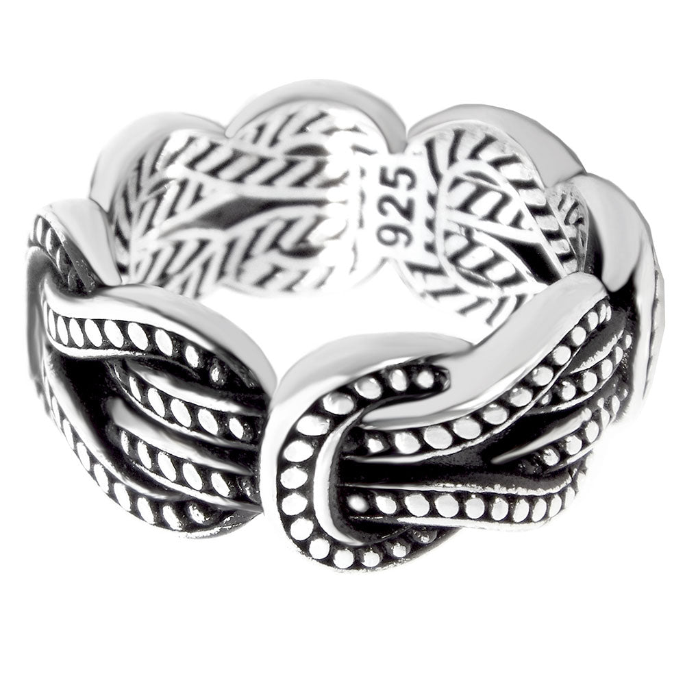 Sterling Silver Love Knot Band Ring