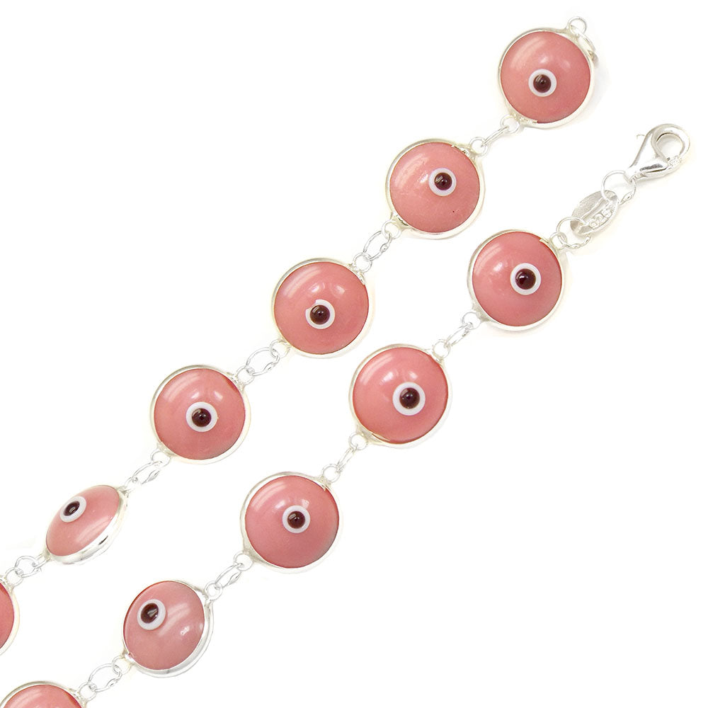 Pink Evil Eye Bracelet
