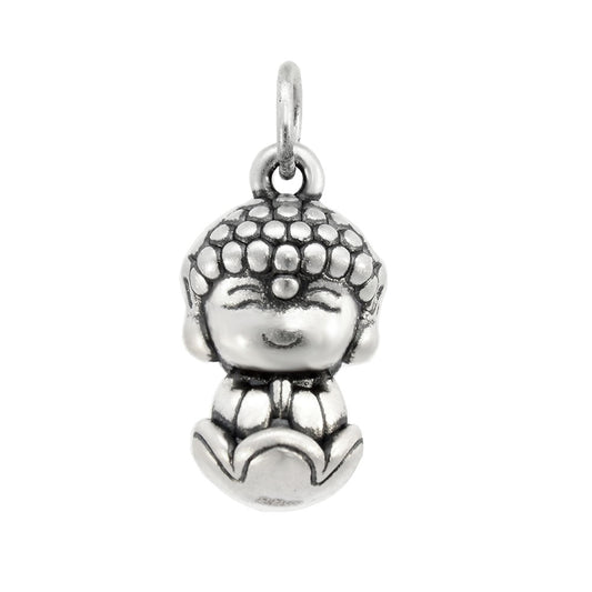 999 Silver Electroform Baby Buddha Pendant