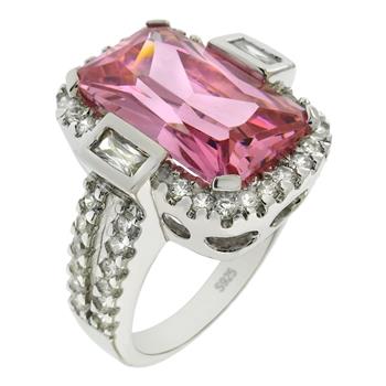 Pink CZ Cocktail Ring