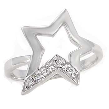 Cubic Zirconia Star CZ Ring