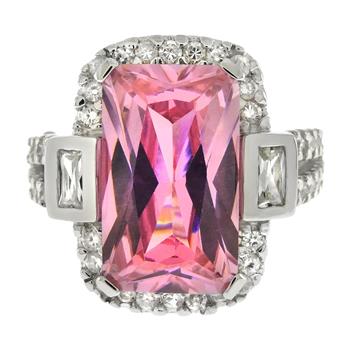 Pink CZ Cocktail Ring