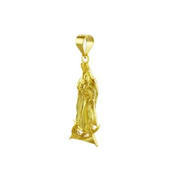 Lady of Guadalupe Sterling Silver Gold Plated Pendant