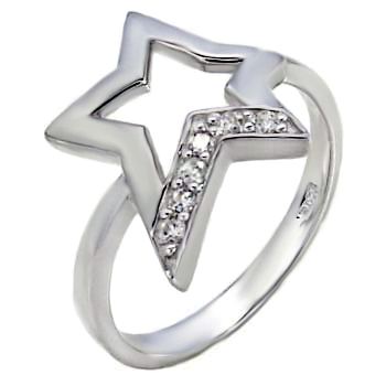 Cubic Zirconia Star CZ Ring