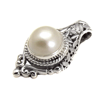 Sterling Silver Mabe Pearl Pendant