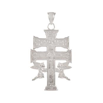Sterling Silver Caravaca Crucifix Cross Pendant