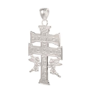 Sterling Silver Caravaca Crucifix Cross Pendant